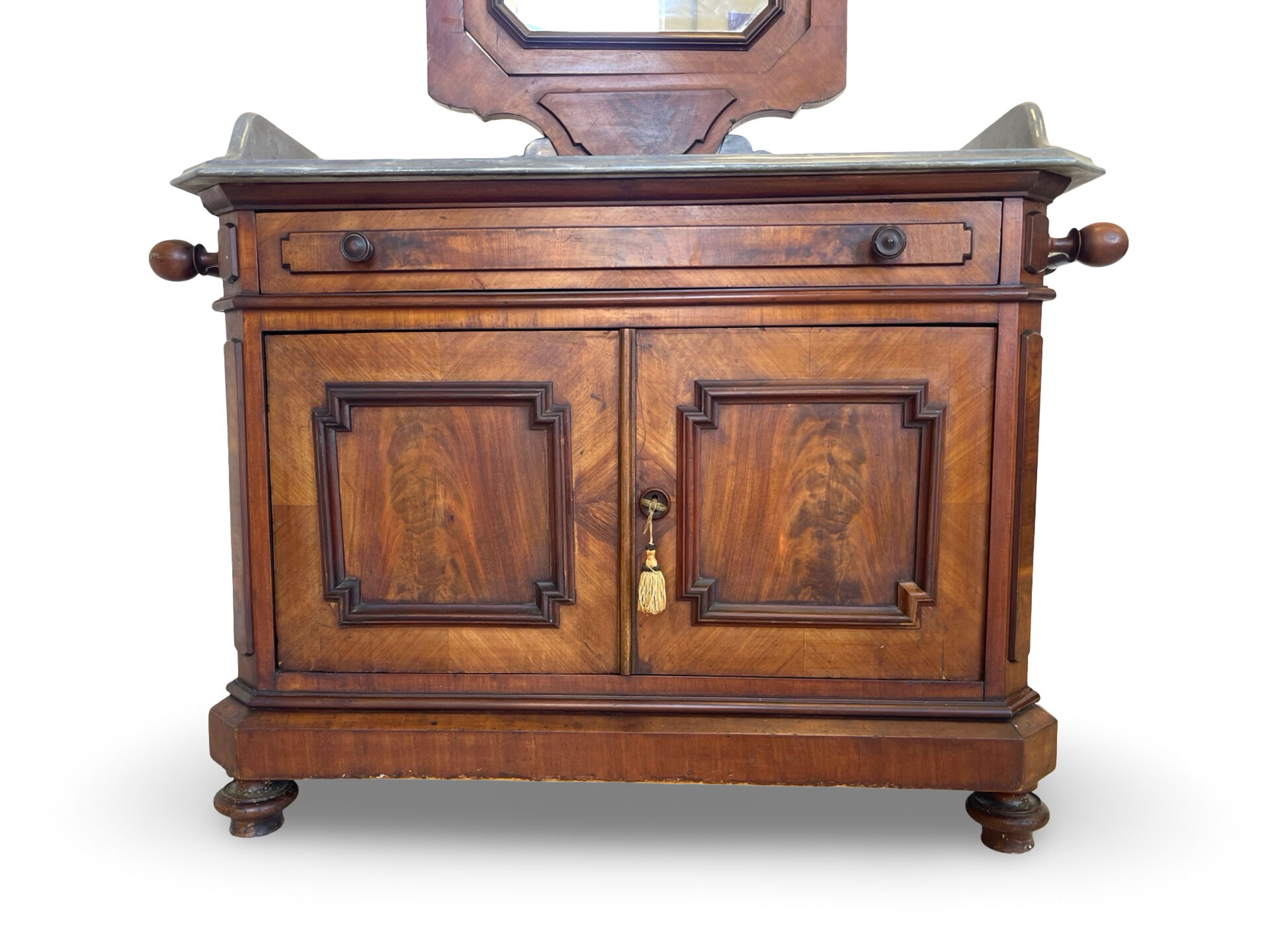 The antique walnut vanity , 19th century