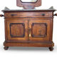 The antique walnut vanity , 19th century