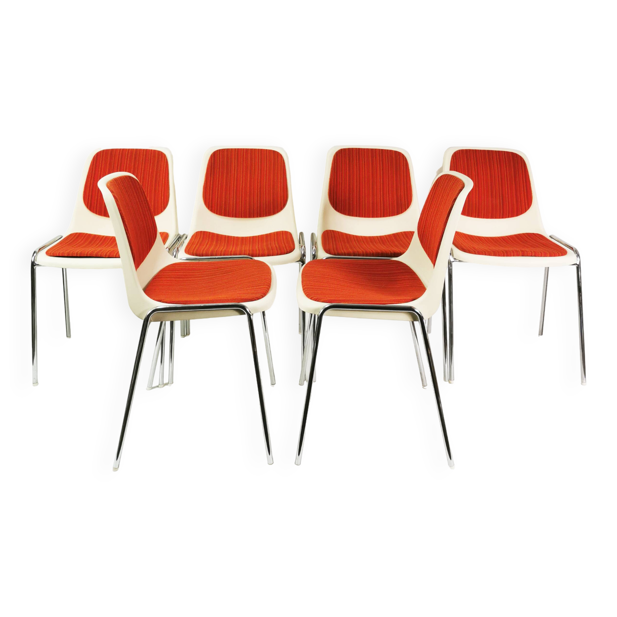 Set of Space Age chairs, Mauser, Germany, 1970s