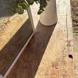 Large raw solid wood workbench