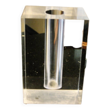 VINTAGE TRANSPARENT ALTUGLASS VASE FOR GUZZINI 1970