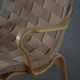 Pair of Swedish armchairs from the mid-century by Bruno Mathsson, model "Eva", 1960s.