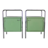 Paire de tables de chevet Bauhaus, 1930, Tchécoslovaquie