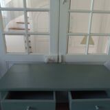 Vintage Parisian sideboard re-enchanted in smoky green.