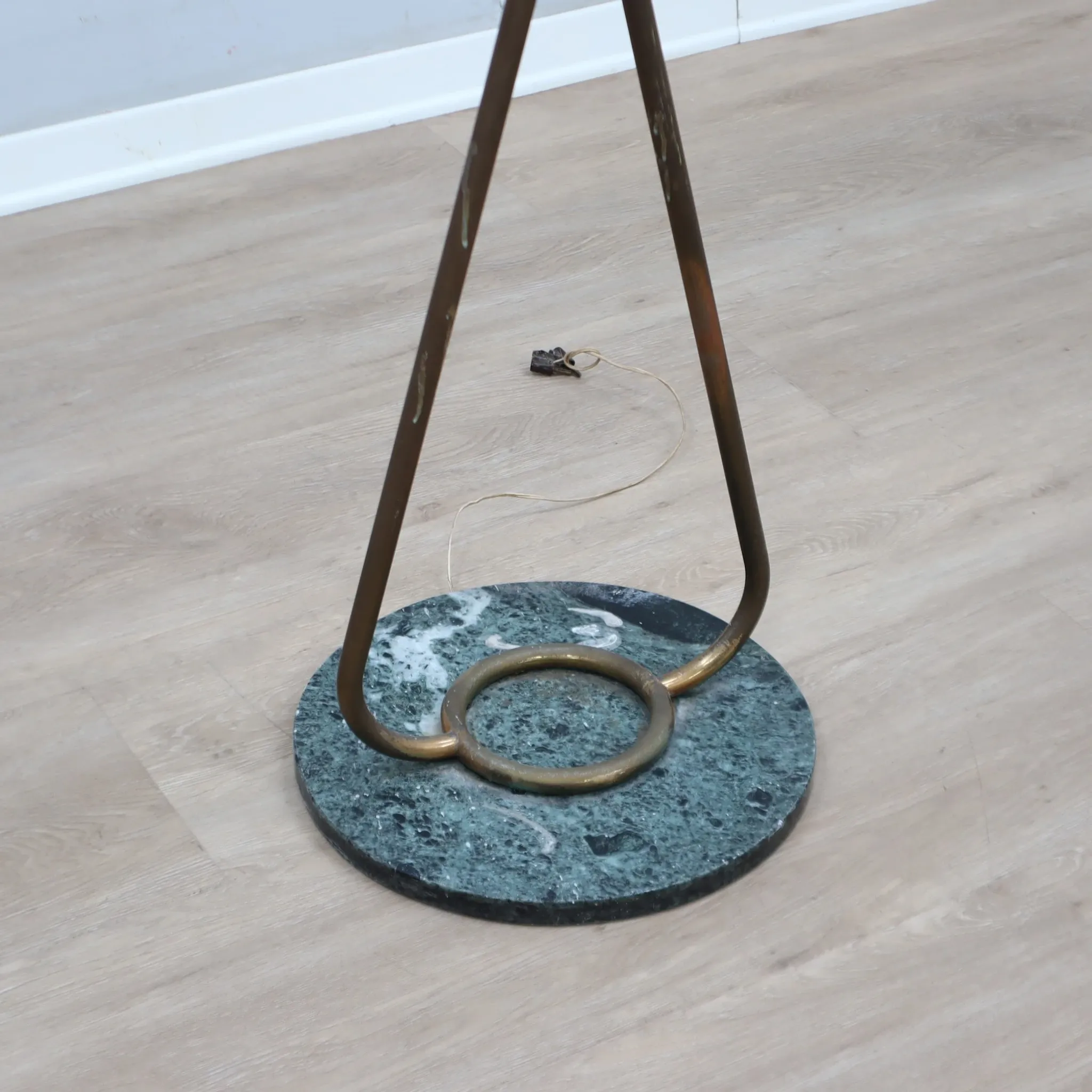 1950s Italian Biancardi e Jordan brass floor lamp
