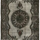 Tapis turc vintage noué à la main des années 1980 175 cm x 302 cm gris