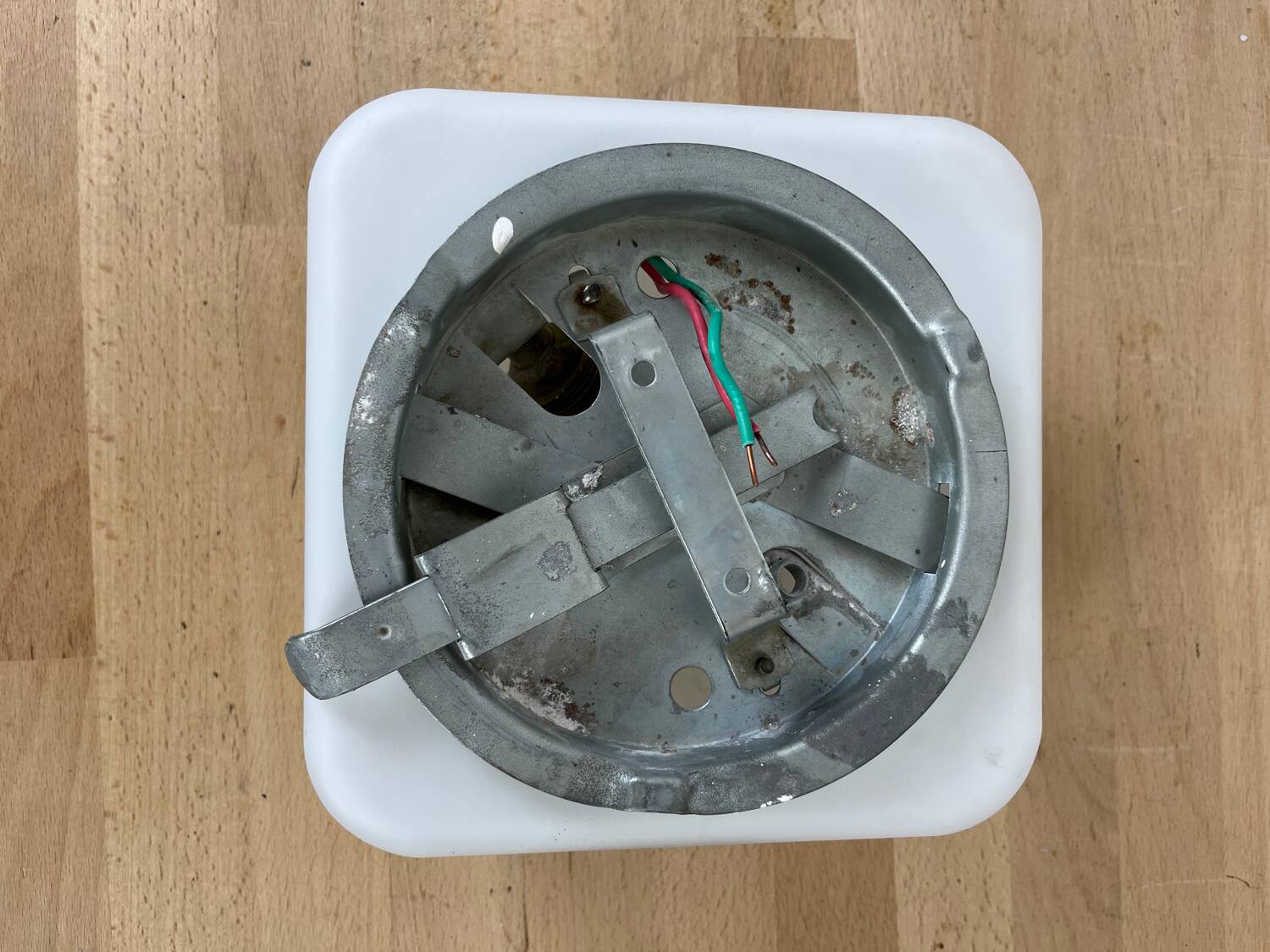 Vintage 1950s opaline wall light