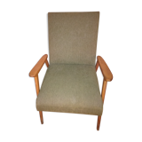 Armchair 50's scandinavian khaki