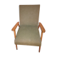 Fauteuil 50's scandinave kaki