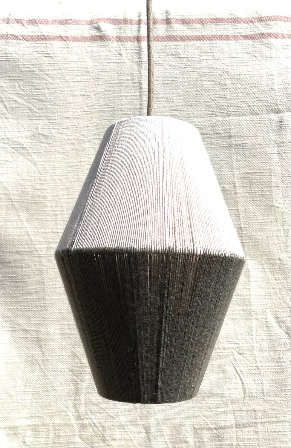 Cotton thread woven lamp