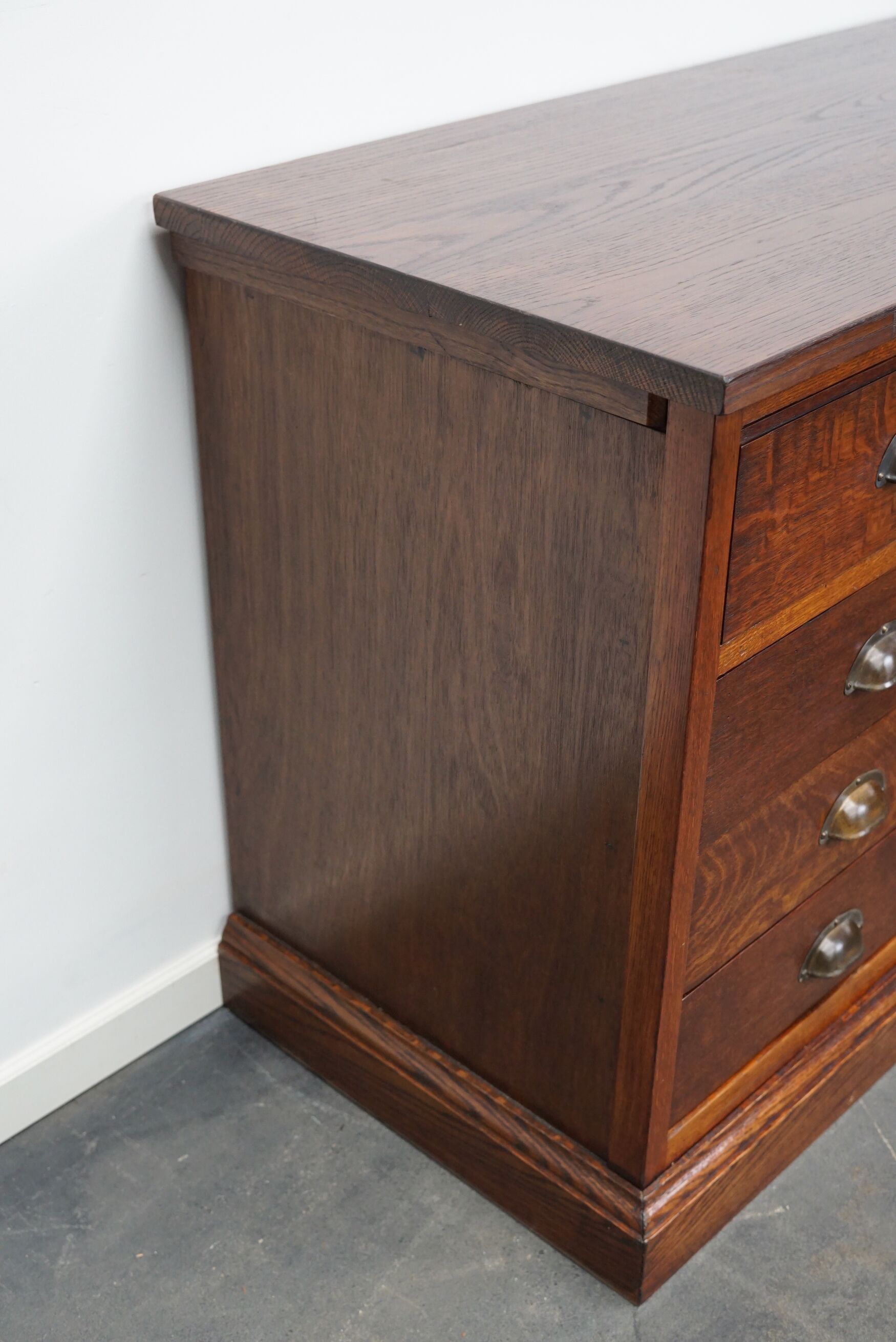 Dutch oak apothecary cabinet, 1930s
