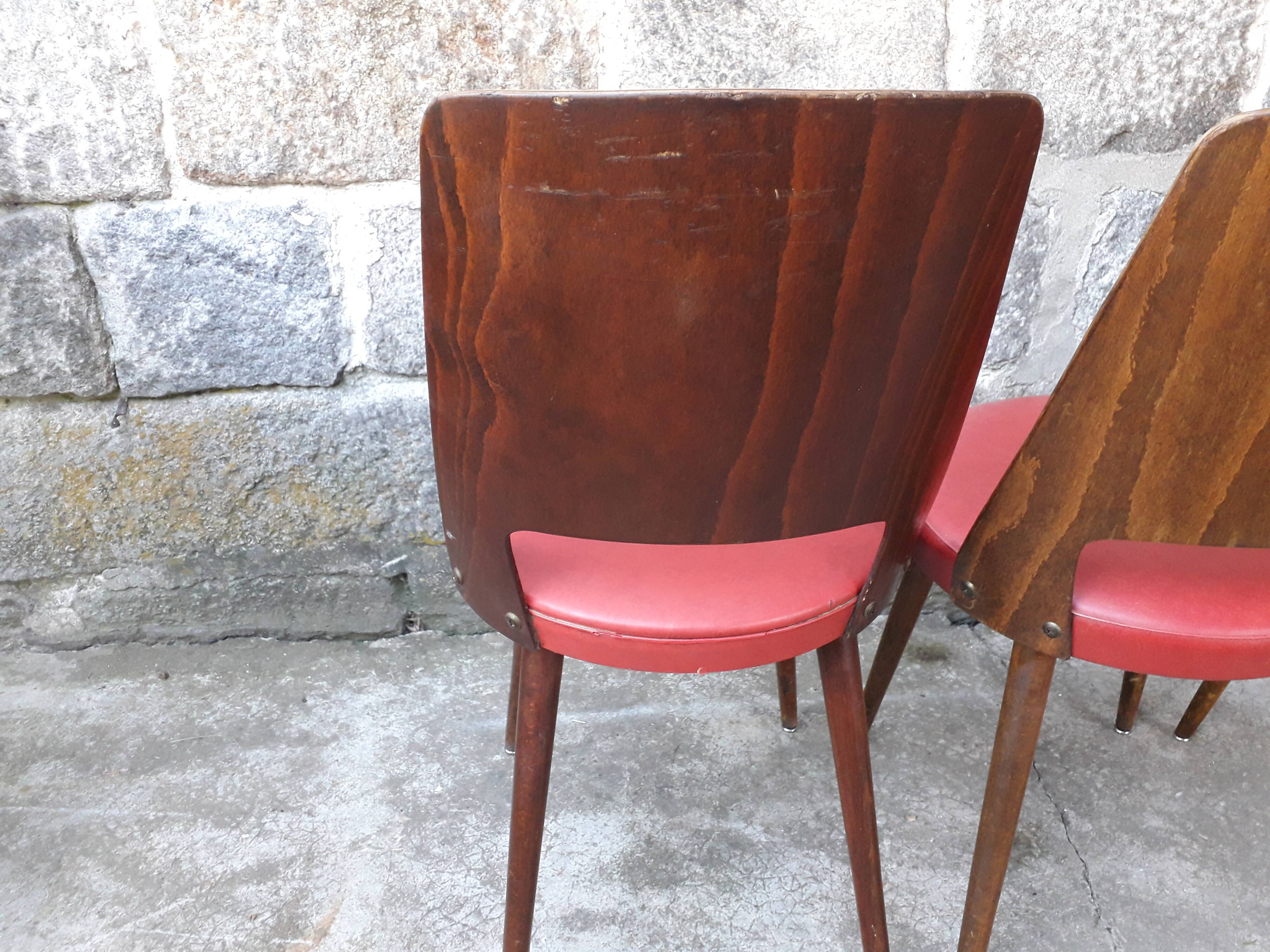 Lot de 6 chaises bistrot Baumann Mondor