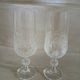 2 antique champagne flutes