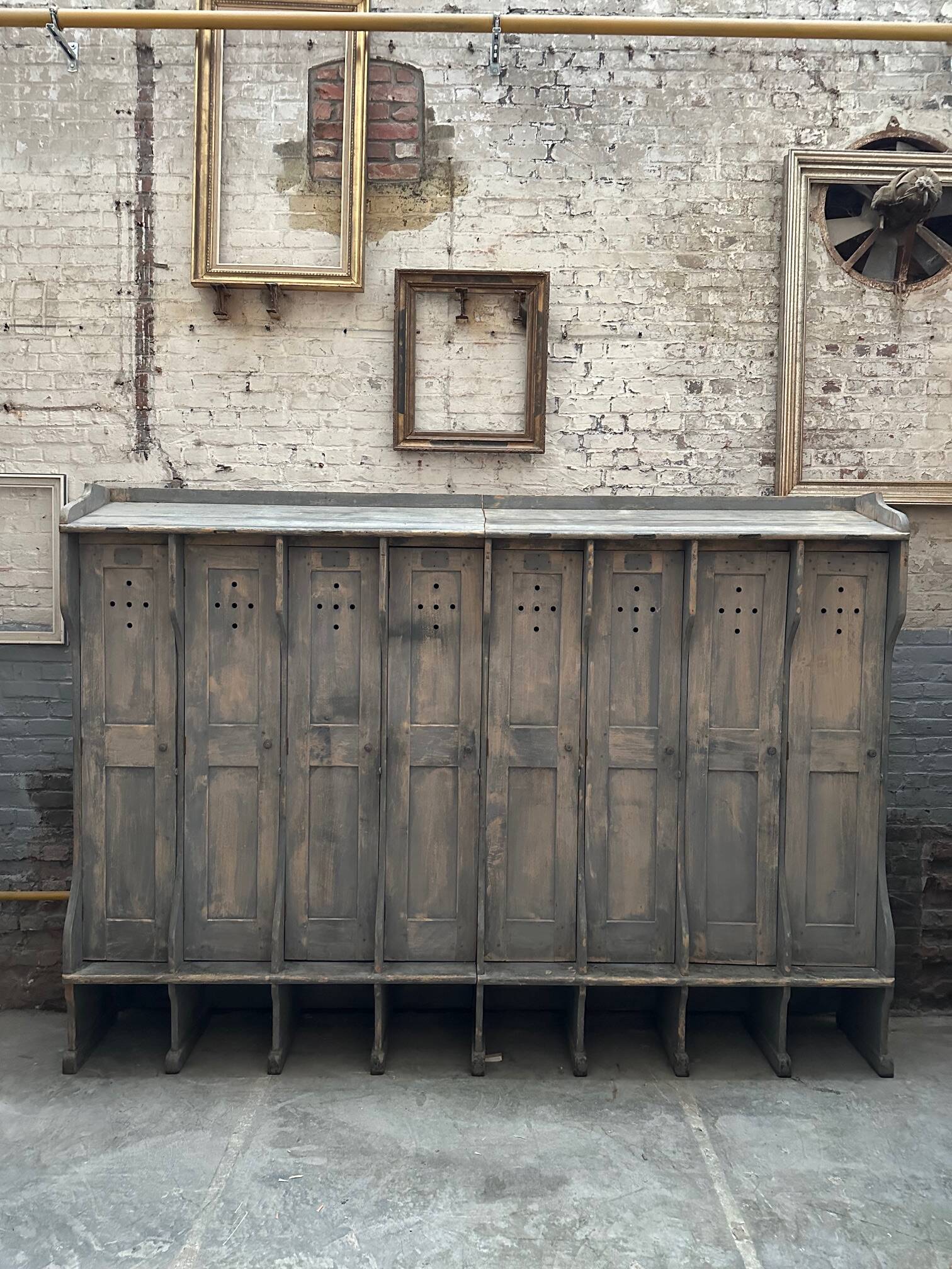 Workshop locker room, early 20th century