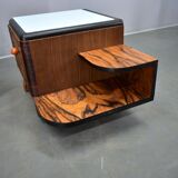 1935s pair of art deco bedside tables, Czechoslovakia