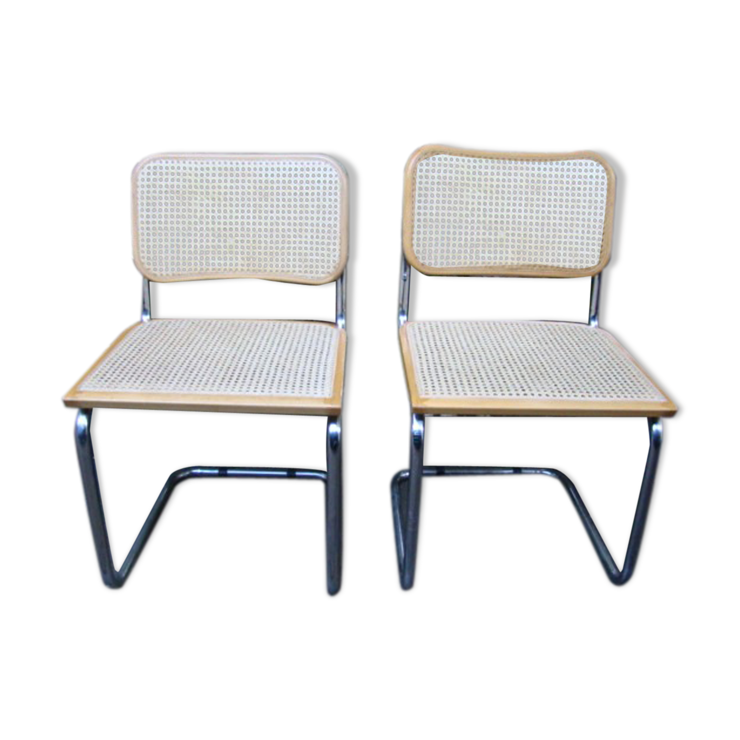 Pair of chairs Cesca B32 Marcel Breuer