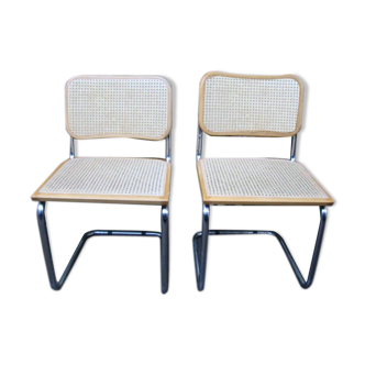 Pair of chairs Cesca B32 Marcel Breuer