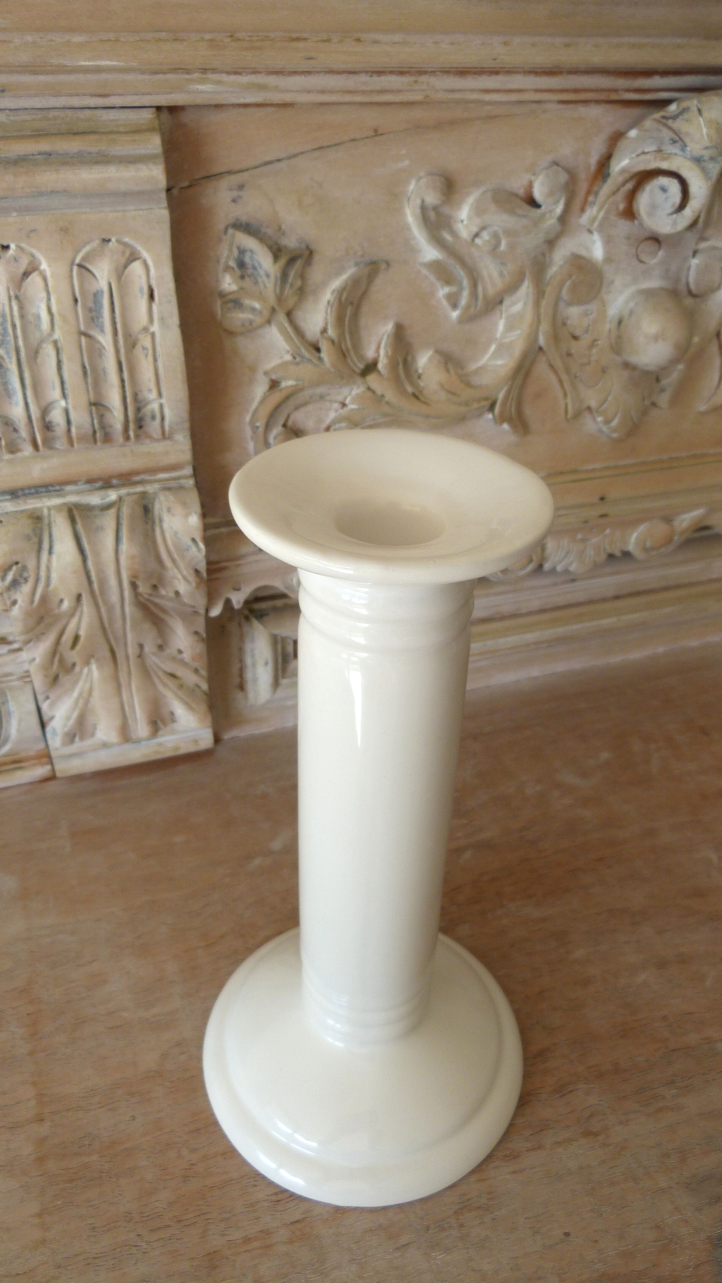 White porcelain candlestick