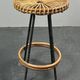Midcentury Dutch rattan bamboo bar stools by Rohé Noordwolde, 1950s
