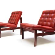Two Danish Rosewood Lounge Chairs by Ole Knudsen For France & Son