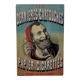 Metal advertising plate