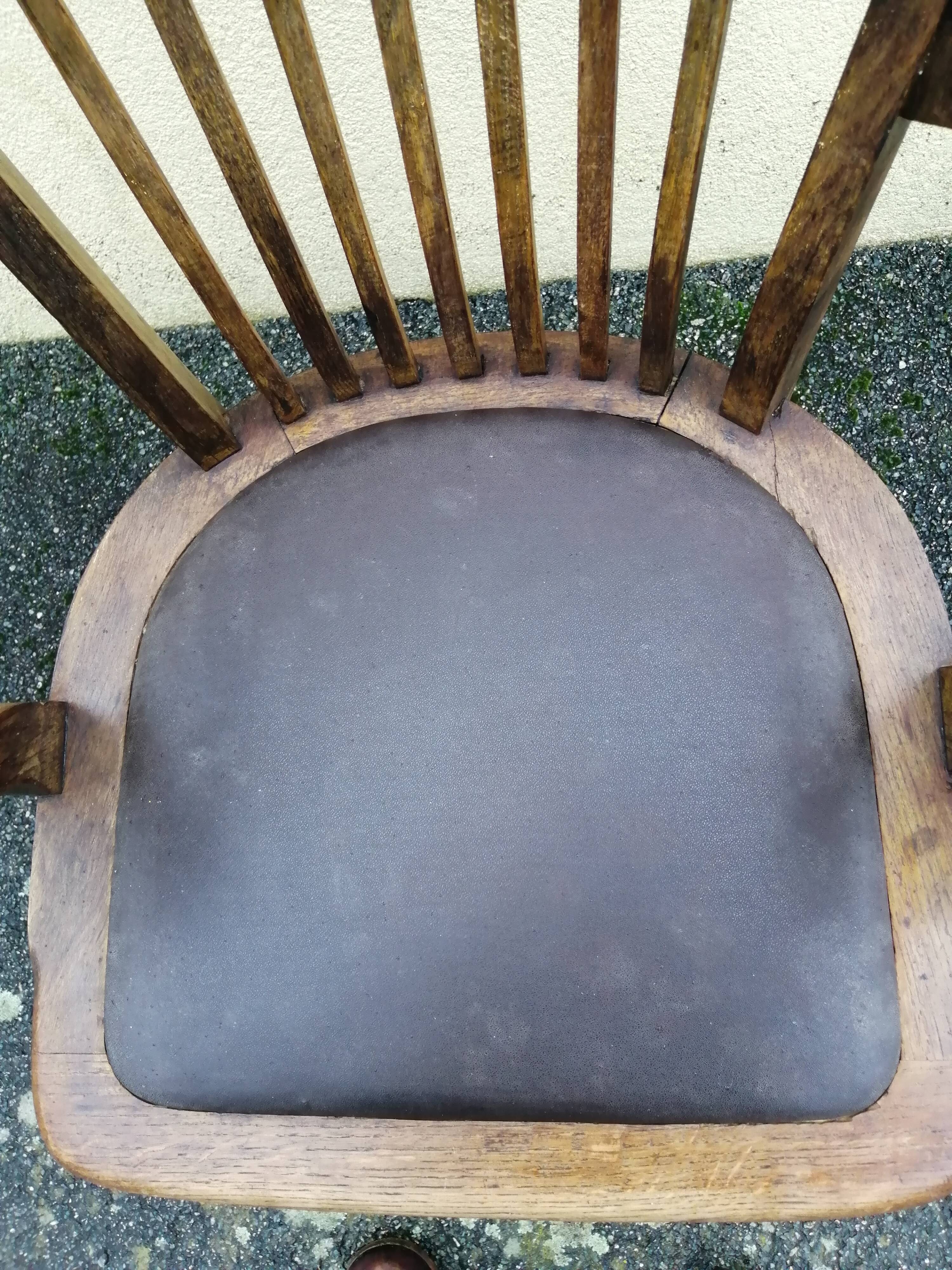 Fauteuil de bureau "américain"