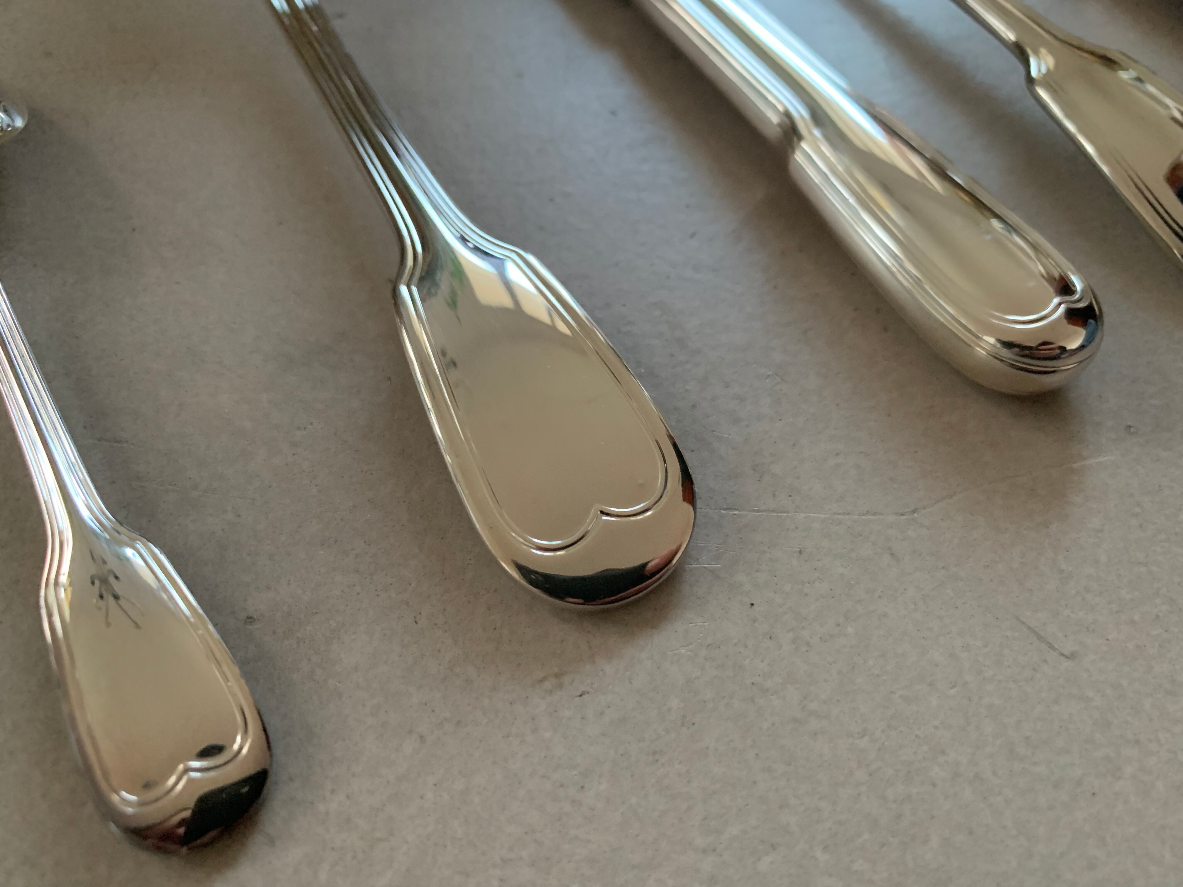 Set 6 christofle covers new Chinon model