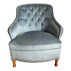 Fauteuil chauffeuse capitonnée