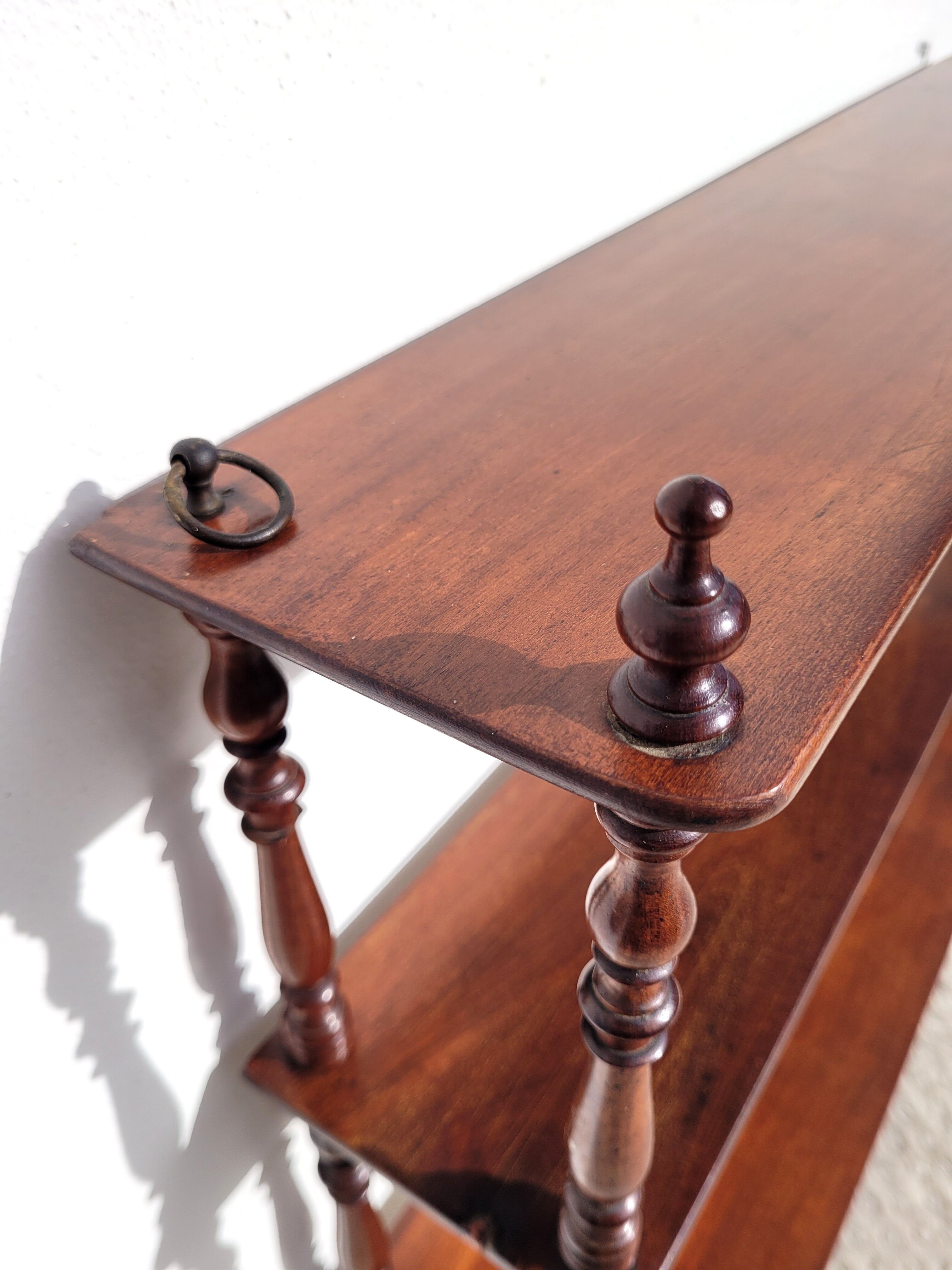 Mahogany wall shelf 1900