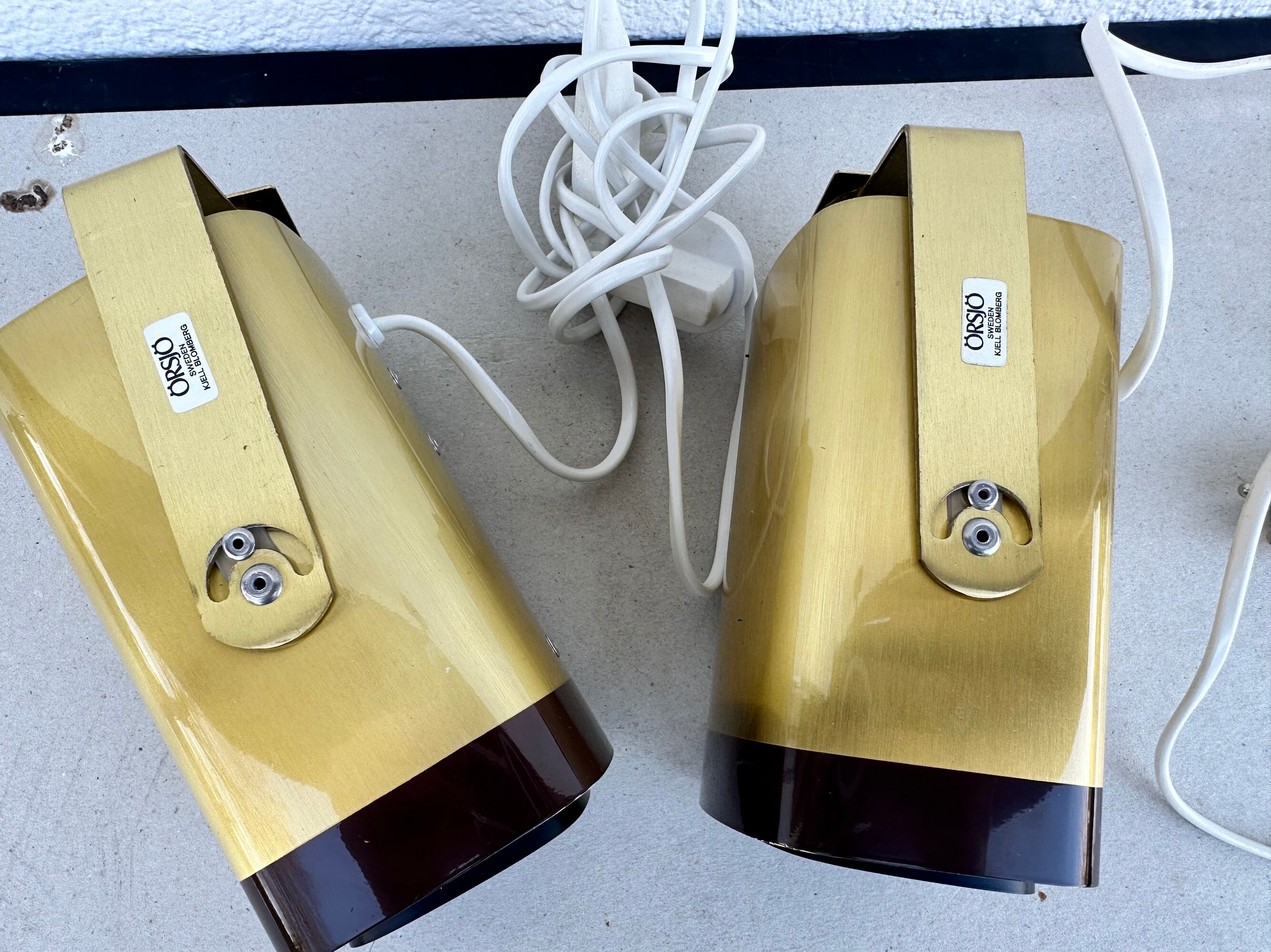 Pair of wall lamps Kjell Blomberg