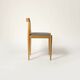 Set of 4 fully restored dining chairs produced by Drevotvar, Czechoslovakia, 1960 Kvadrat Fabric