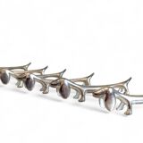 Vintage Knife Rests, Set of Six Silver Plated Dachshund Dogs, Italy, 20th-C