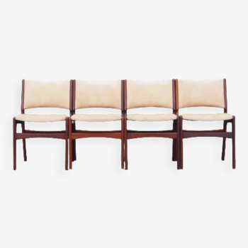 Lot de 4 chaises par Henning Kjaernulf 1970