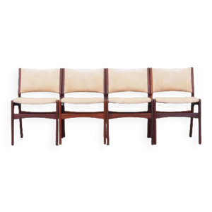 Lot de 4 chaises par - henning kjaernulf