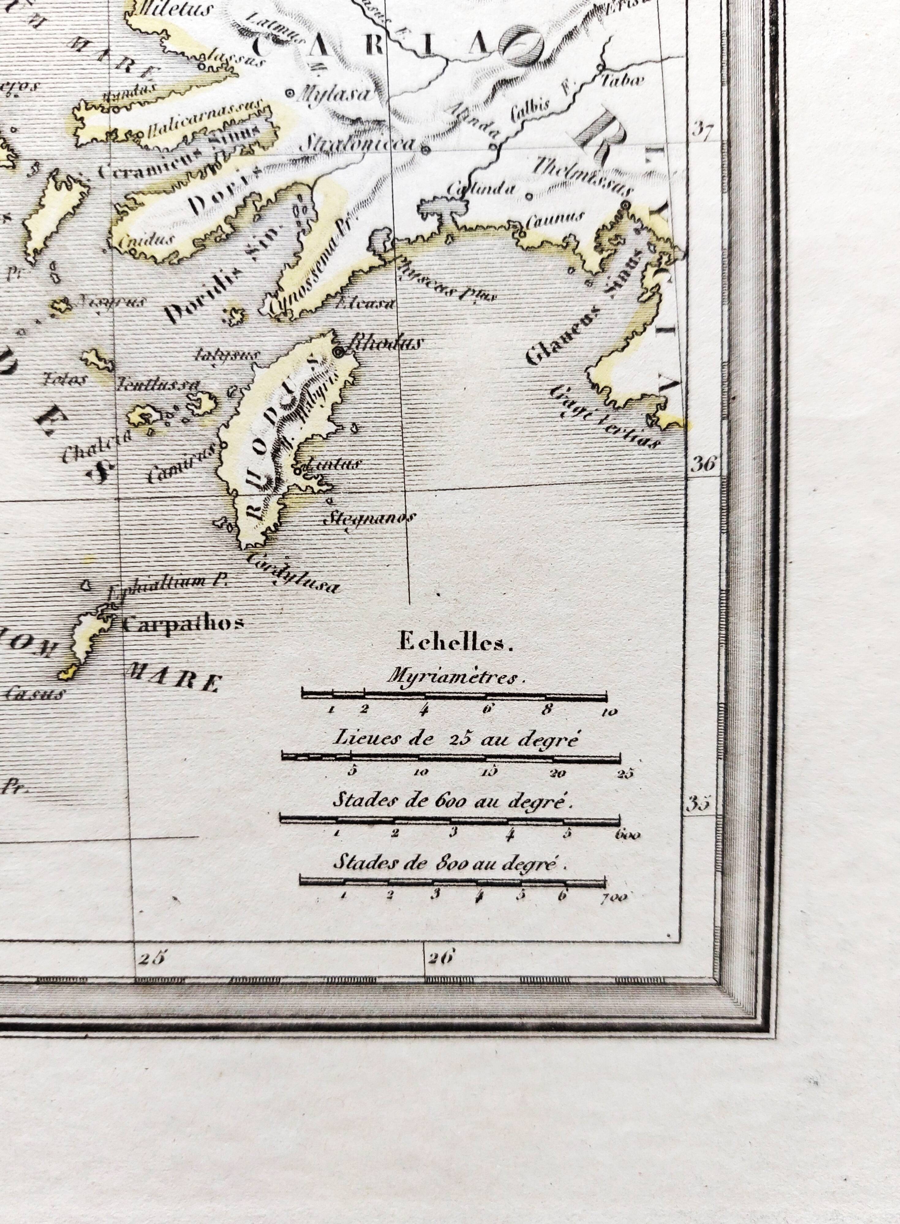 Ancient Map of Ancient Greece - 1836