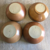 4 stoneware bowls