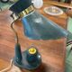 Leather table lamp Jacques Adnet