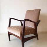 Pair of armchairs in solid teak by Topform 1950s-1960s