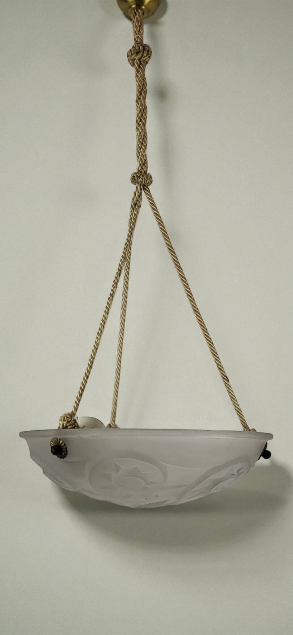 Suspension Art Déco Pâte de Verre