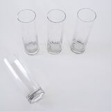 Set of glasses, Hollywood Regency style, 1970s, made in Italy