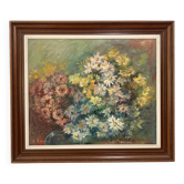 Oil on canvas - Impressionist bouquet - 1950 it