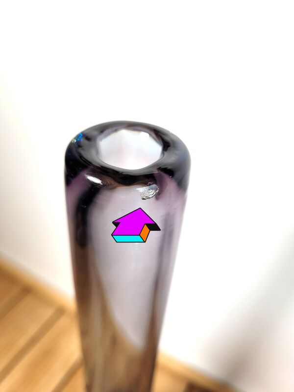 Vase soliflore verre Murano Sommerso