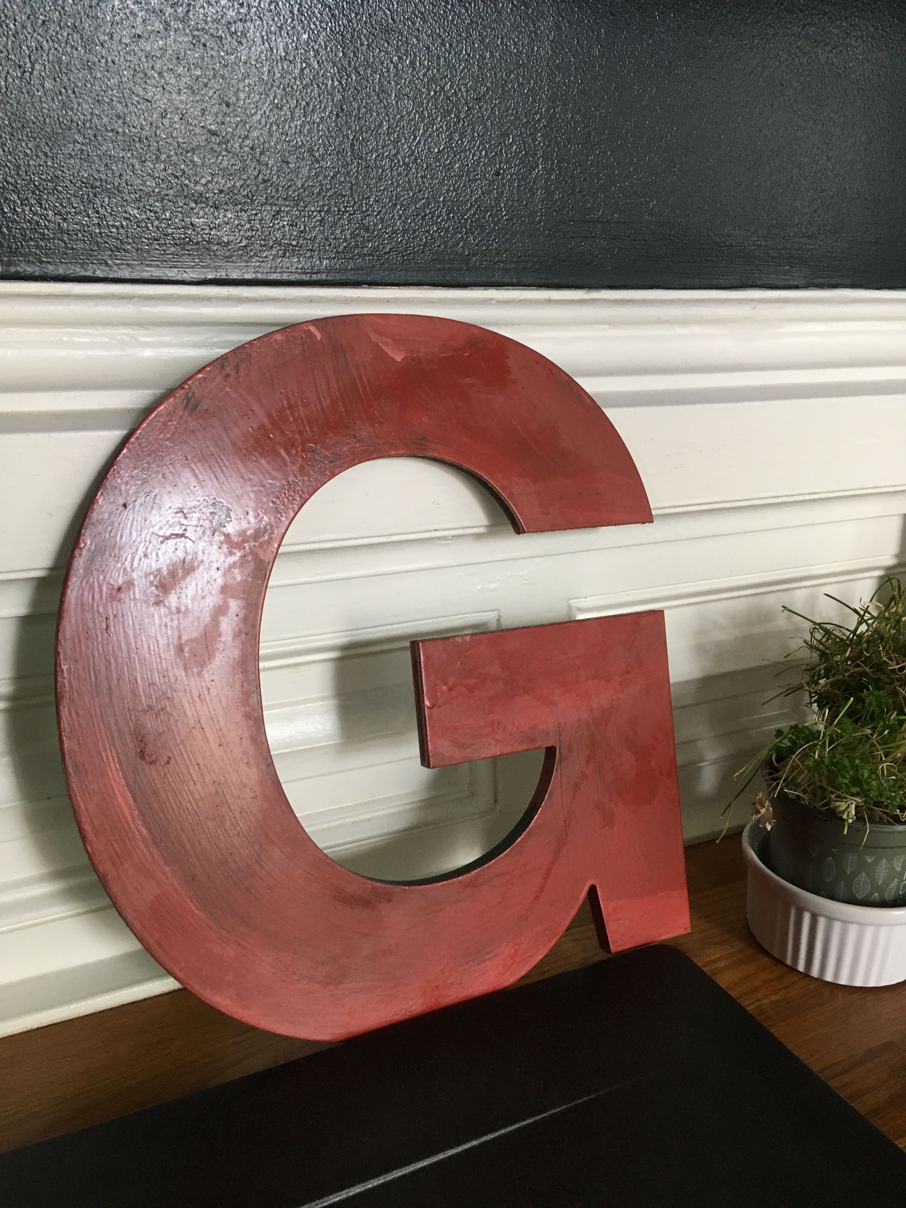 Letter teaches G wood