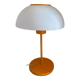 Mushroom lamp vintage metal lacquered orange and plastic