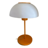 Mushroom lamp vintage metal lacquered orange and plastic