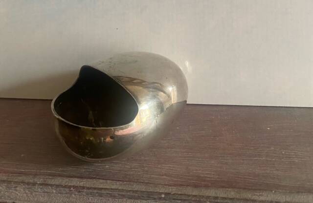 Silver-plated egg ashtray by Carl Cohr, Denmark