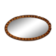 Miroir oval ancien biseauté