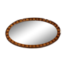 Miroir oval ancien biseauté
