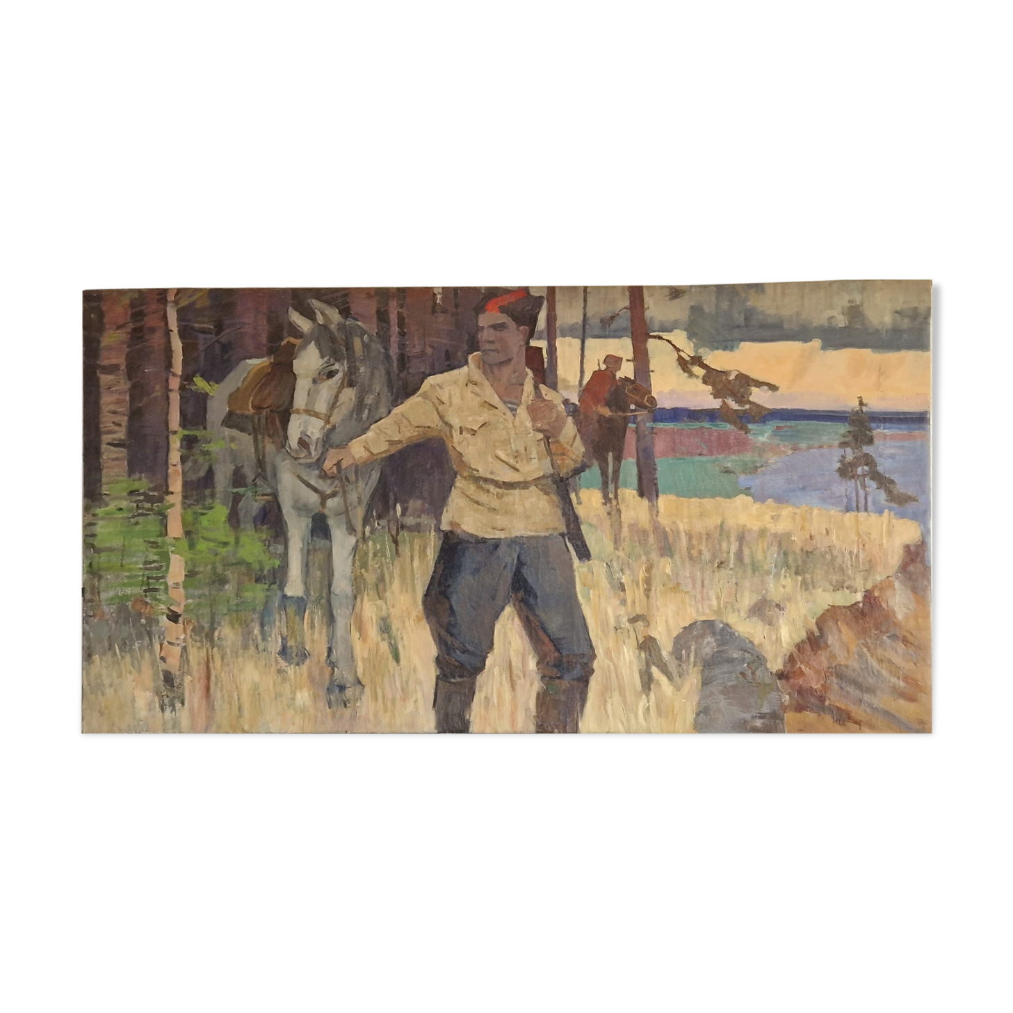 Important tableau ecole russe xx