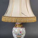 Porcelain Lamp by Samson, Famille Rose Style, 19th Century
